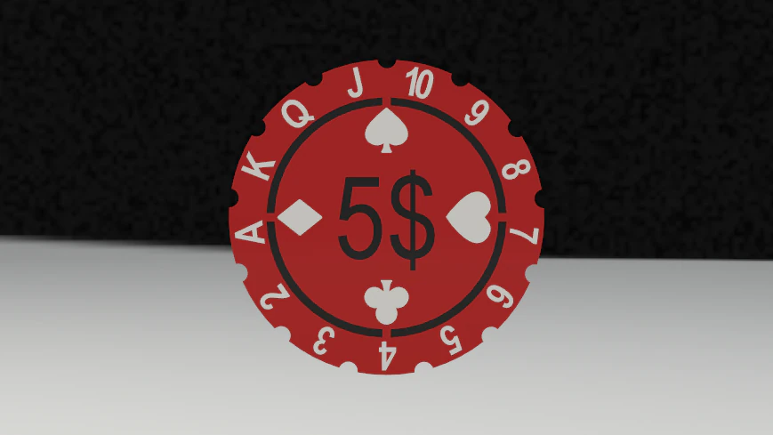 Poker Chip 02 Noozle 3D Print Model .c4d .max .obj .3ds .fbx .stl .blend 