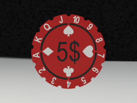 포커 칩 02 노즐 3D 프린트 모델