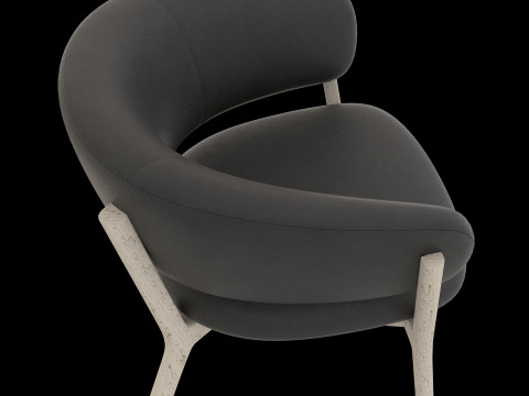 Fauteuil moderne en bois Modèle 3D