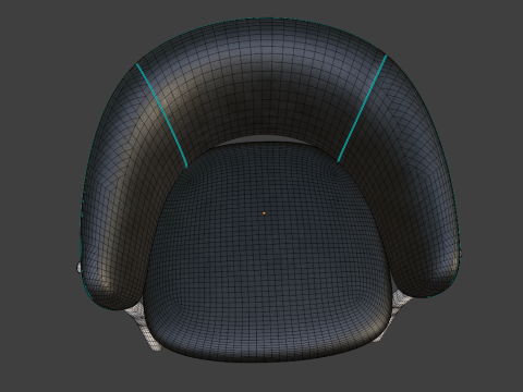 Fauteuil moderne en bois Modèle 3D