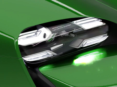 Porsche Taycan Turbo S Cross Turismo With Interior 3D Model