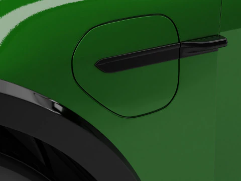 Porsche Taycan Turbo S Cross Turismo With Interior 3D Model