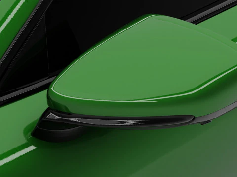 Porsche Taycan Turbo S Cross Turismo With Interior 3D Model