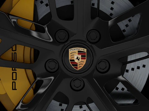 Porsche Taycan Turbo S Cross Turismo With Interior 3D Model