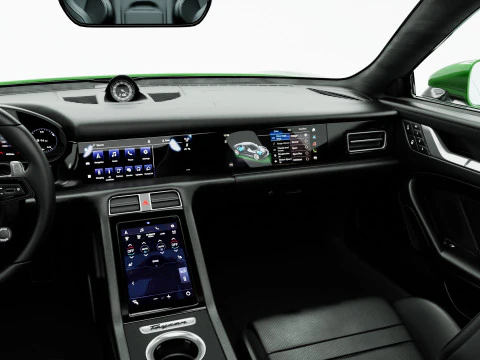Porsche Taycan Turbo S Cross Turismo With Interior 3D Model