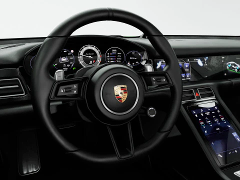 Porsche Taycan Turbo S Cross Turismo With Interior 3D Model