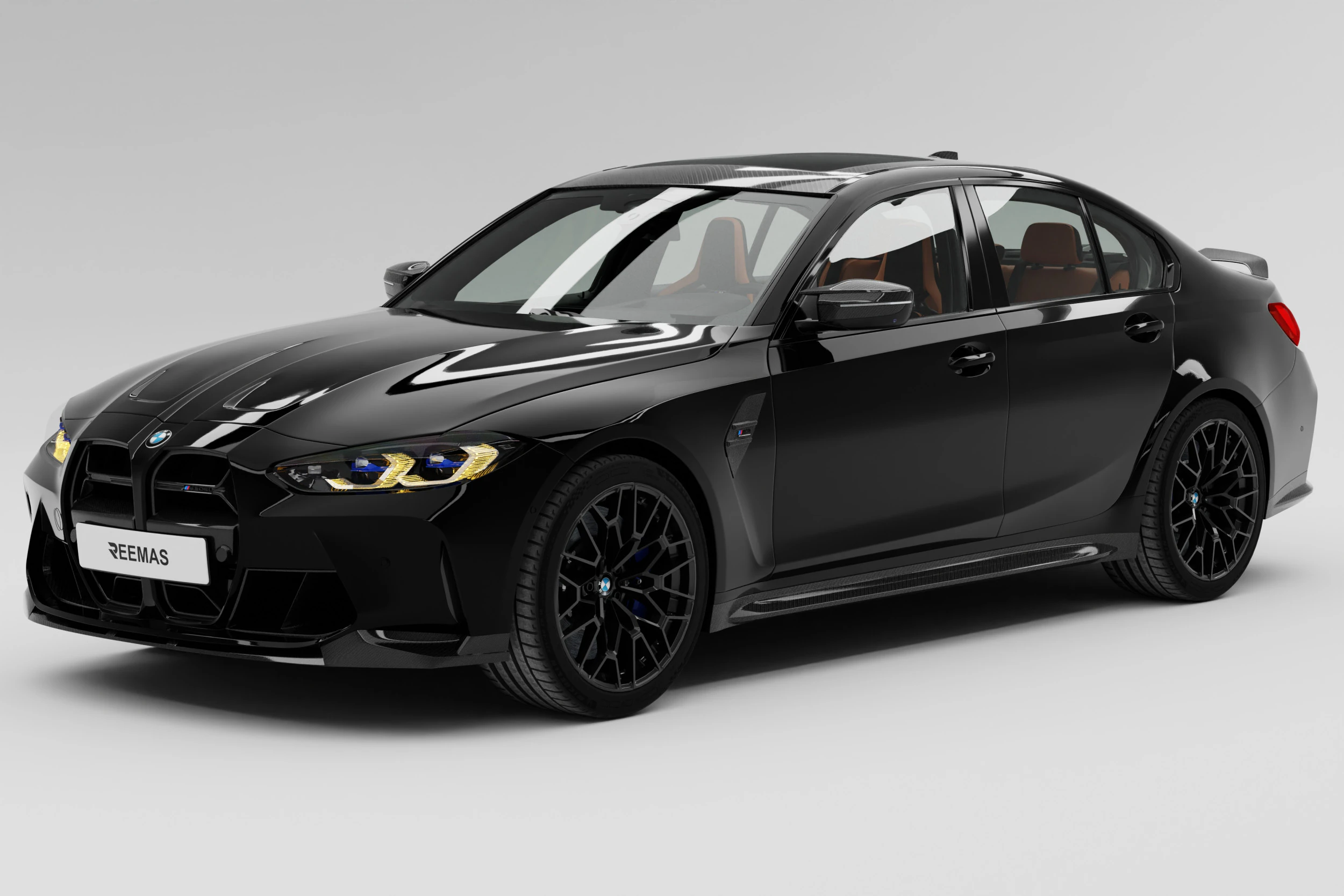 Bayerische Motoren Werke Aktiengesellschaft M3 G82 With HQ Interior Rigged 3D Model .c4d .max .obj .3ds .fbx .stl .blend 