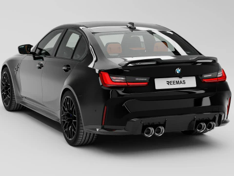 Bayerische Motoren Werke Aktiengesellschaft M3 G82 With HQ Interior Rigged 3D Model