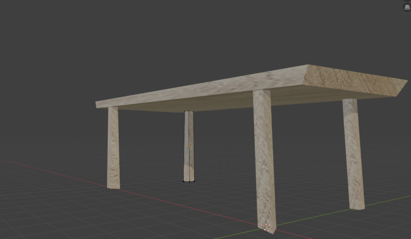 Stół z prawdziwą teksturą Model 3D .c4d .max .obj .3ds .fbx .stl .blend 