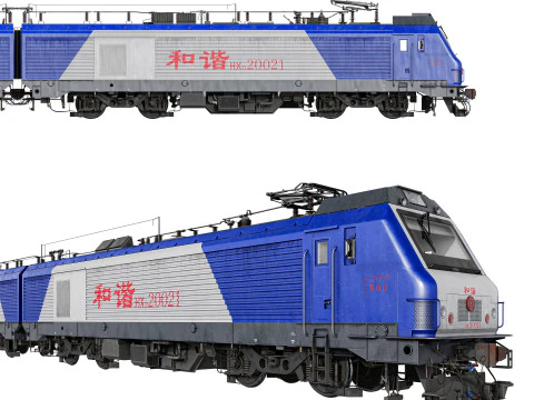 China Railways HXD2 3D Model