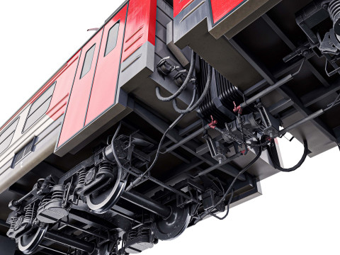 Passenger Train ED4M 3D Model