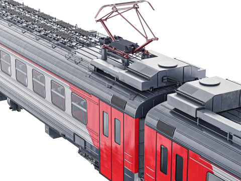 Passenger Train ED4M 3D Model