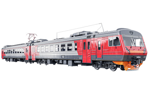 Passenger Train ED4M 3D Model
