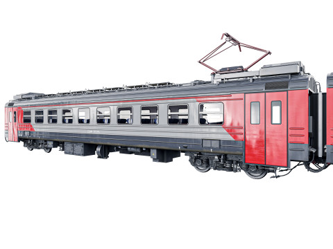 Passenger Train ED4M 3D Model