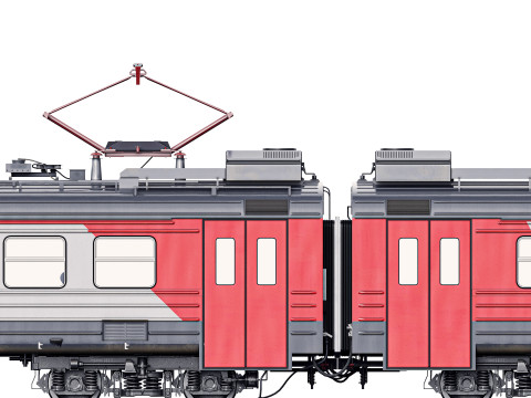 Passenger Train ED4M 3D Model