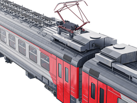Passenger Train ED4M 3D Model
