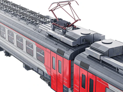 Passenger Train ED4M 3D Model