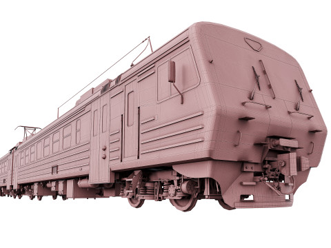 Passenger Train ED4M 3D Model