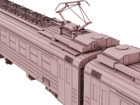 Passenger Train ED4M 3D Model