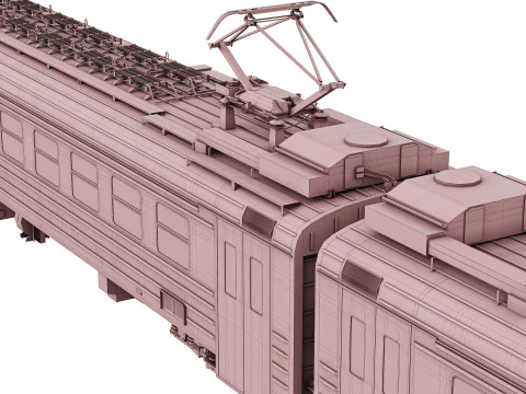 Passenger Train ED4M 3D Model