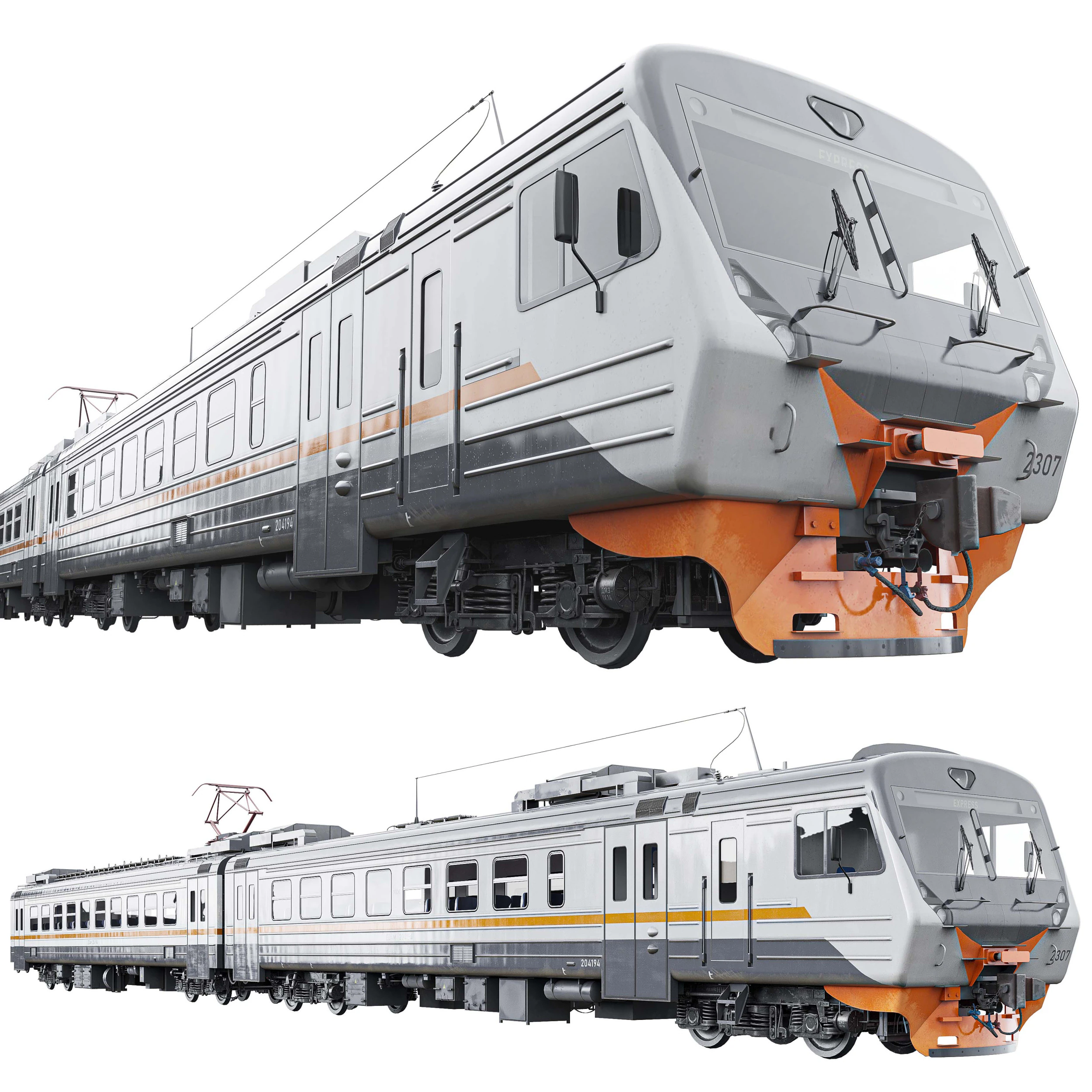 Tren de pasajeros ED4M Modelo 3D .c4d .max .obj .3ds .fbx .stl .blend 