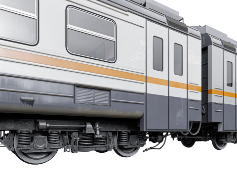 여객열차 ED4M 3D 모델