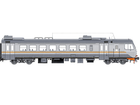 여객열차 ED4M 3D 모델
