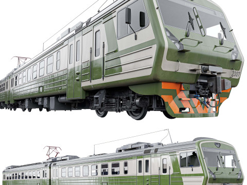 Passenger Train ED4M 3D Model