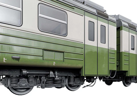 여객열차 ED4M 3D 모델