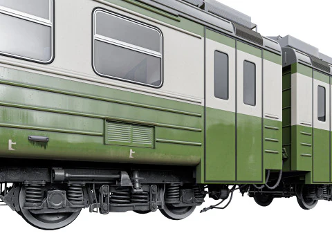 여객열차 ED4M 3D 모델