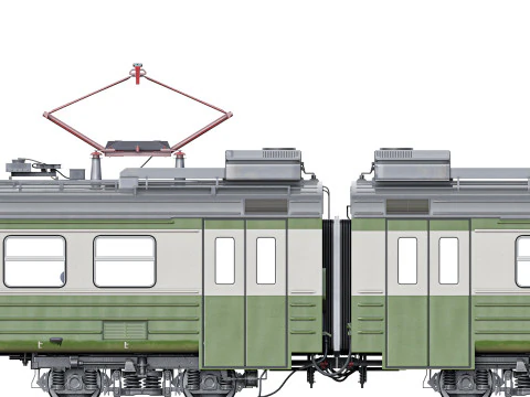 여객열차 ED4M 3D 모델