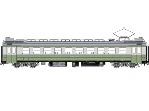 여객열차 ED4M 3D 모델