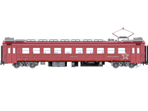 Passenger Train ED4M- EXPRESS 3D Model