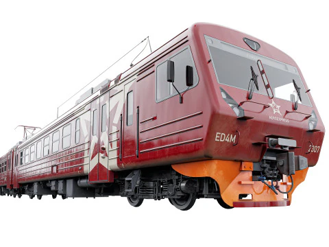 Passenger Train ED4M- EXPRESS 3D Model