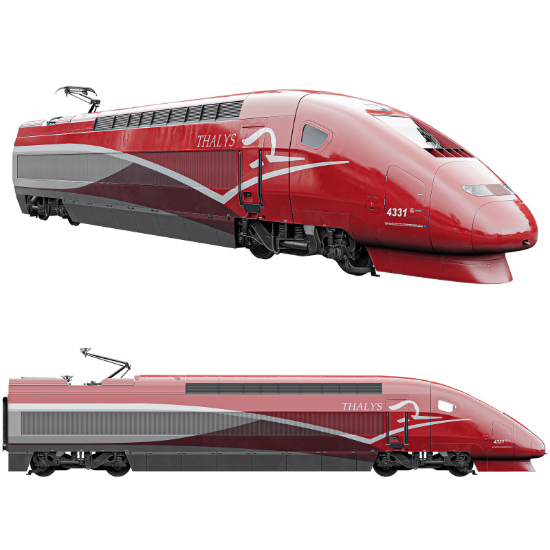TGV PBKA THALYS-HEAD 3D Model .c4d .max .obj .3ds .fbx .stl .blend 