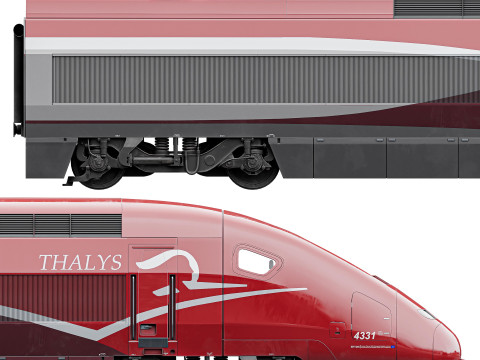 TGV PBKA THALYS-HEAD 3D Model