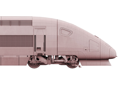 TGV PBKA THALYS-HEAD 3D Model