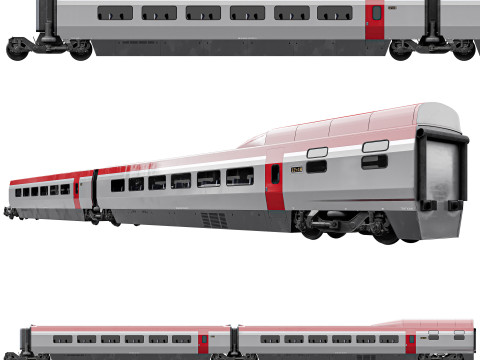 TGV PBKA THALYS-Wagon 3D Model