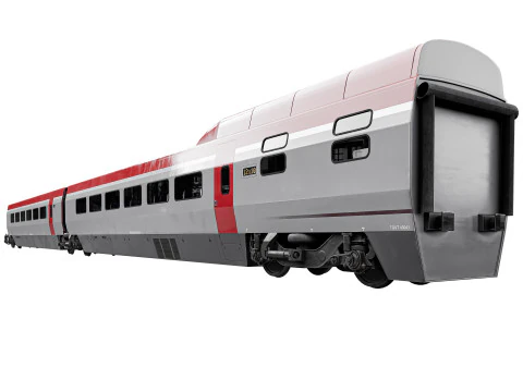TGV PBKA THALYS-Wagon 3D Model