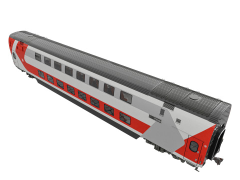 डबल डेकर वैगन 61-4492 3D मॉडल