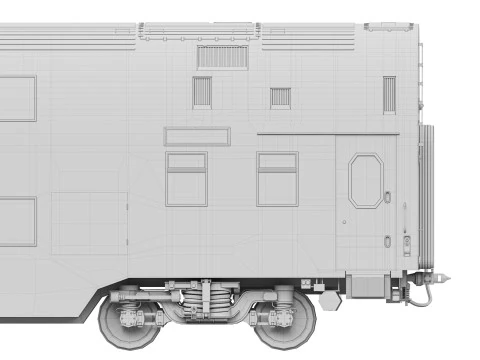 Double-decker wagon 61-4492 3D Model