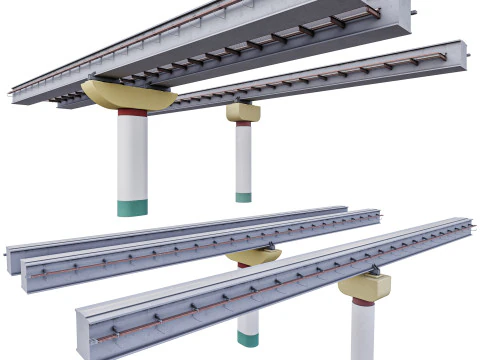 MOSCOW monorail EPS-01 and PATH 3D Model