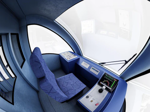 MOSCOW monorail EPS-01 and PATH 3D Model
