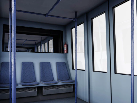 MOSCOW monorail EPS-01 and PATH 3D Model
