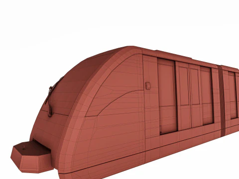 MOSCOW monorail EPS-01 and PATH 3D Model