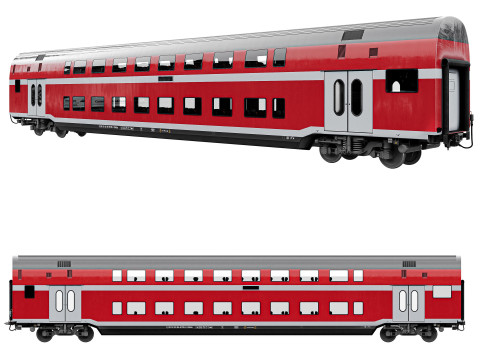 Doppio calcio Sitzwagen DBz 750 Modello 3D