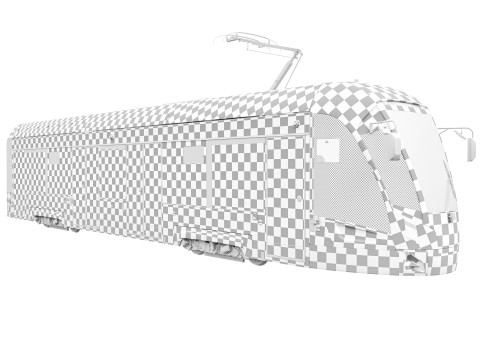 Безпілотний трамвай 3D Модель