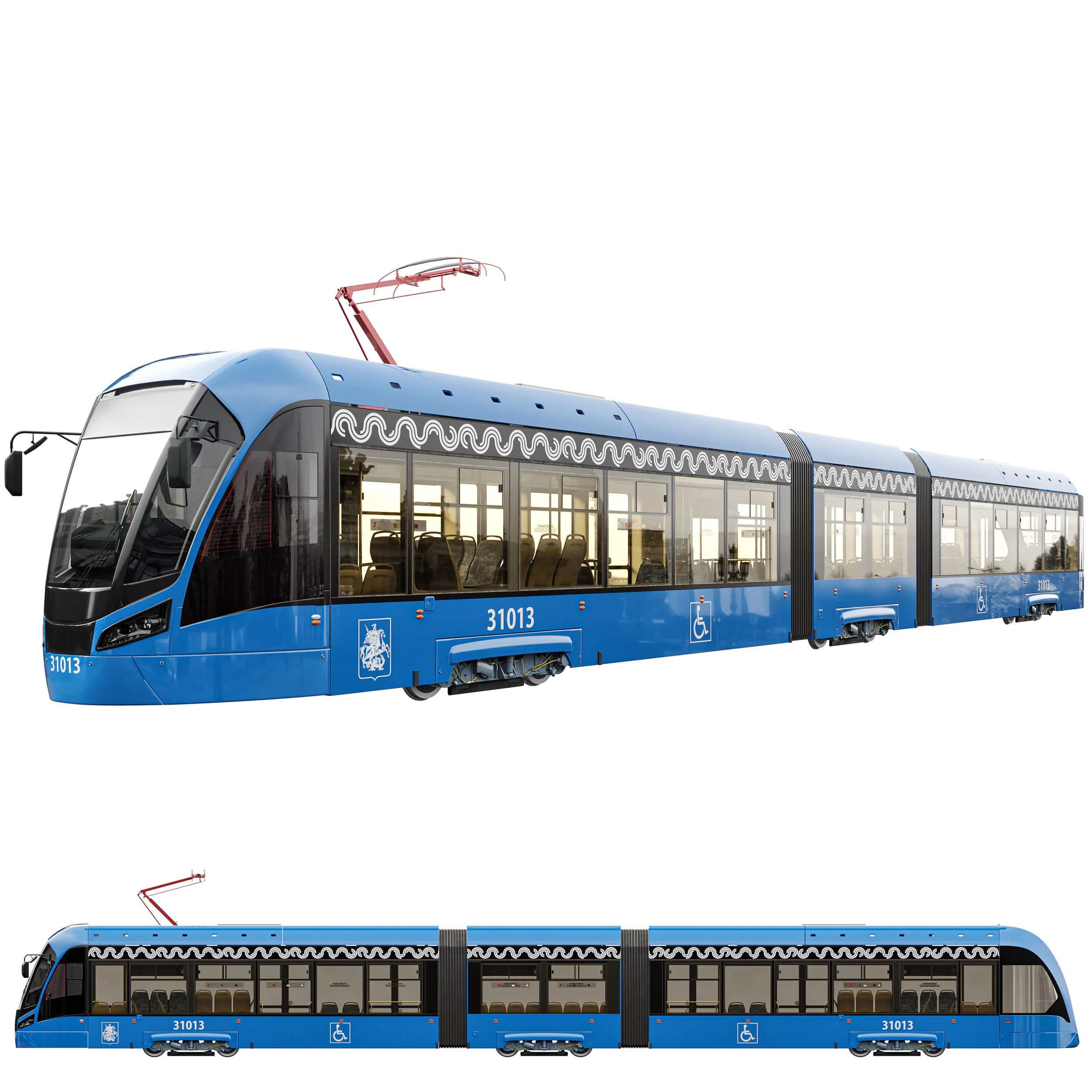 TRAM Vityaz-M 71-931 3D Model .c4d .max .obj .3ds .fbx .stl .blend 