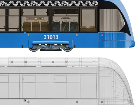 TRAM Vityaz-M 71-931 3D Model