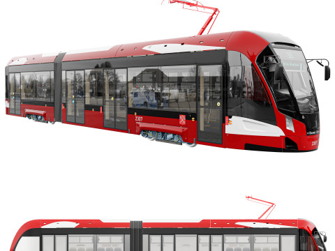 ТРАМВАЙ 71-923 Богатир-М 3D Модель